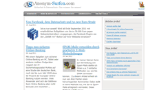 Desktop Screenshot of anonym-surfen.com